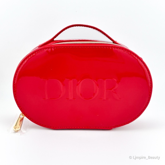 🆕 DIOR Limited Edition Red “Faux Patent Leather” Women's Bag “4th of July” GWP - Picture 1 of 11